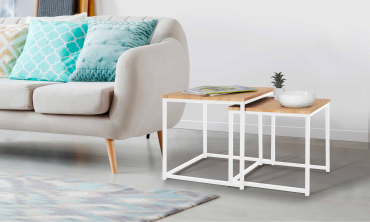 Table basse gigogne Erika - lot de 2 