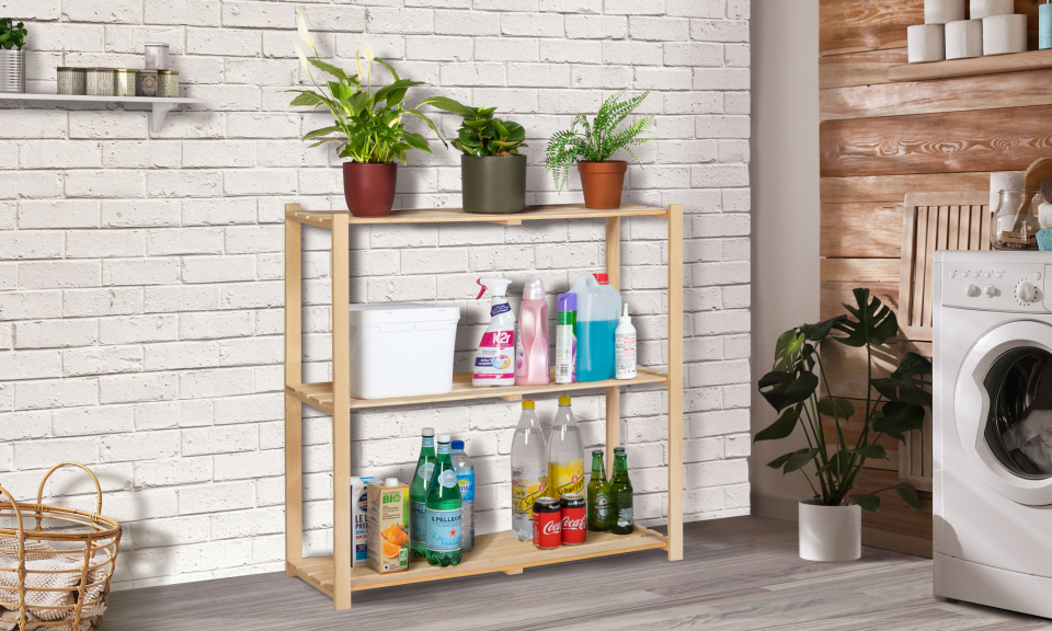 Etagère en bois 3 niveaux Etagère en bois 3 niveaux