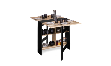 Table repas console pliable Edi avec rangements