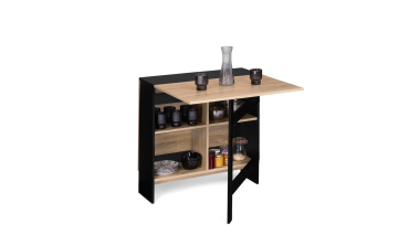 Table repas console pliable Edi avec rangements