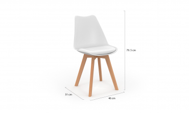 Chaise scandinave Nordia
