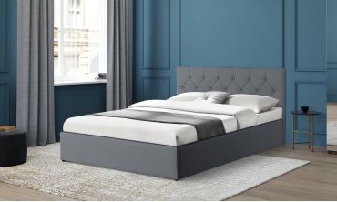 Lit coffre Hannah PVC avec sommier