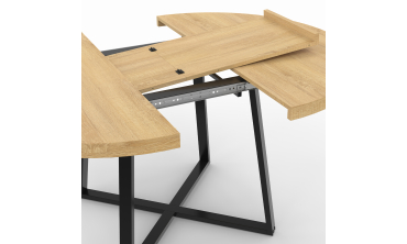 Table à manger extensible Sana 120-160 cm