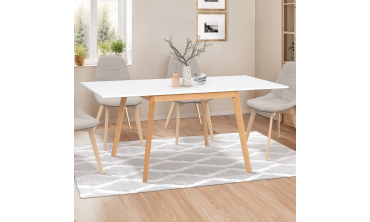 Table repas scandinave pliable