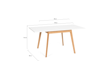 Table repas scandinave pliable