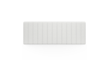 Tête de lit murale Céline en bouclette blanche 160cm