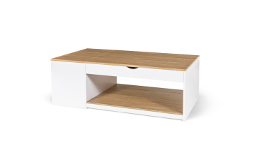 Table basse relevable + coffre Elina