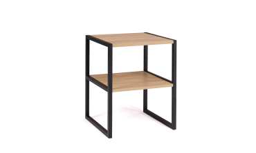 Tables de chevets Memphis avec étagère - lot de 2