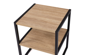 Tables de chevets Memphis avec étagère - lot de 2