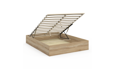 Lit coffre Malta en bois avec sommier 140x190cm