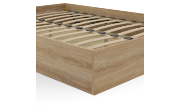 Lit coffre Malta en bois avec sommier 140x190cm