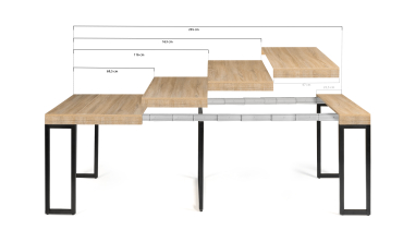 Console extensible memphis 235 cm