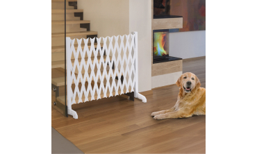 Barrière extensible plastique blanche
