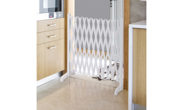 Barrière extensible plastique blanche
