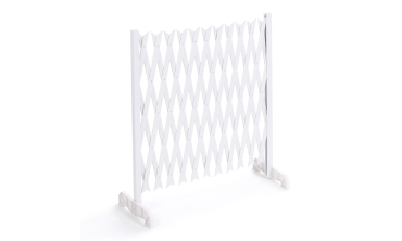 Barrière extensible plastique blanche