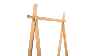 Portant pliable avec étagère en bambou maya