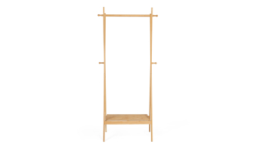 Portant pliable avec étagère en bambou maya