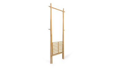 Portant pliable avec étagère en bambou maya