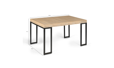 Console extensible memphis 140 cm