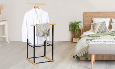 Valet de chambre bois/noir