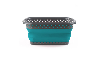 Panier à linge pliable - Bleu Gris