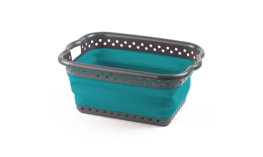 Panier à linge pliable - Bleu Gris