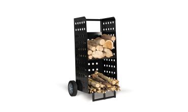 Porte bûches à roulettes