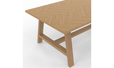 Table basse Gustave effet chevron L110cm