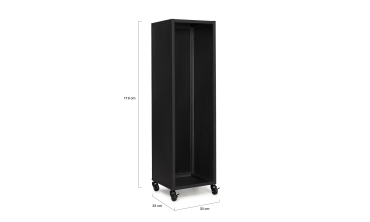 Range bûches vertical 120cm avec roulettes
