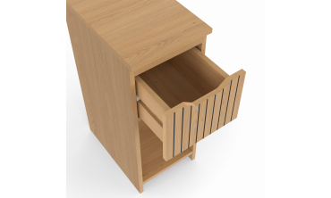 Tables de chevet Faustine avec 1 tiroir - lot de 2