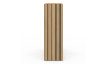 Meuble de rangement cube Faustine 6 case effet lattes