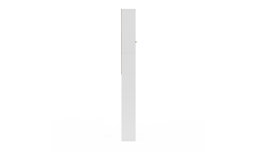 Meuble spécial dessus de WC avec placard bois et blanc