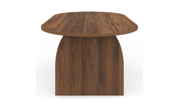 Table basse Japandi effet noyer
