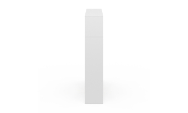 Etagère bibliothèque Paulette 11 compartiments bois et blanc 143cm