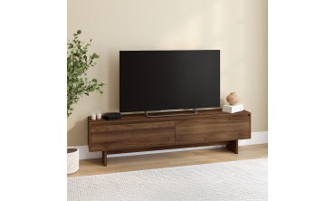 Meuble TV Yumi effet noyer