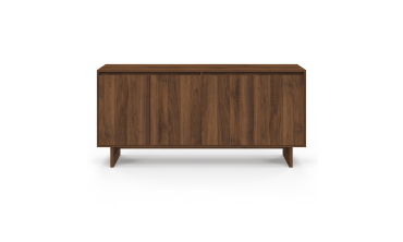 Buffet Yumi 4 portes effet noyer L160cm