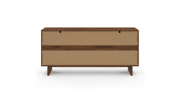 Buffet Yumi 4 portes effet noyer L160cm