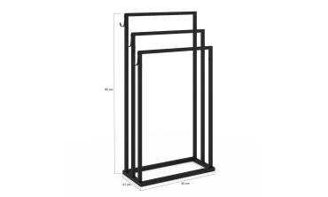 Porte-serviettes 3 niveaux en métal