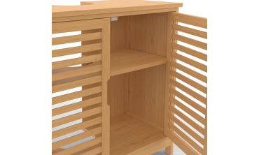 Meuble sous vasque sur pieds Maya 2 portes