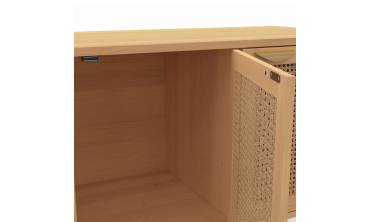 Buffet Eve 3 portes en cannage L110cm