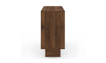 Commode Yumi 6 tiroirs en bois effet noyer