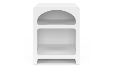 Tables de chevet organiques blanches - lot de 2