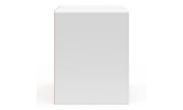 Tables de chevet organiques blanches - lot de 2