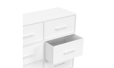 Commode Uma 6 tiroirs blanc