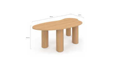 Table basse Naomi organique