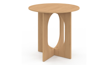 Table à manger ronde Mathis bois Ø80cm
