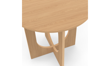 Table à manger ronde Mathis bois Ø80cm