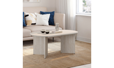 Table basse Gabin effet travertin L110cm