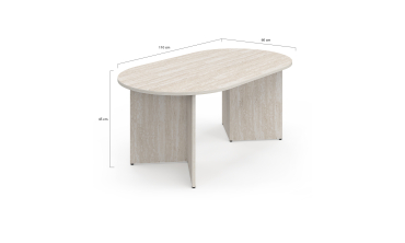 Table basse Gabin effet travertin L110cm