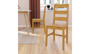Chaises Alfie en bois de pin - lot de 4